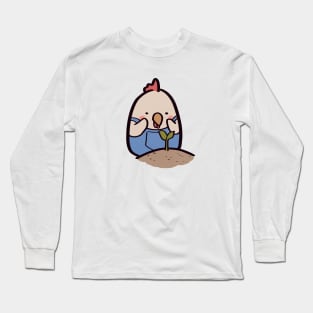 Cute Chicken Farmer's Sapling Long Sleeve T-Shirt